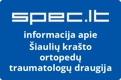 Šiaulių krašto ortopedų traumatologų draugija