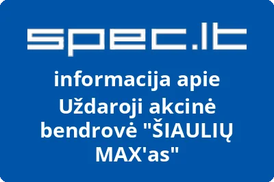 ŠIAULIŲ MAXas, UAB