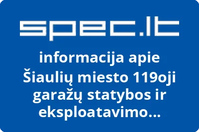 Šiaulių miesto 119oji garažų statybos ir eksploatavimo bendrija