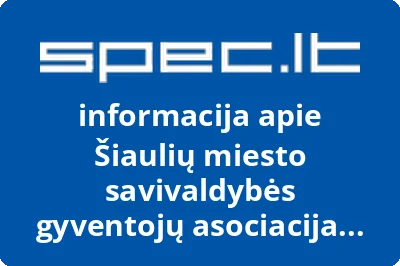 Šiaulių miesto savivaldybės gyventojų asociacija Visuomeninės iniciatyvos