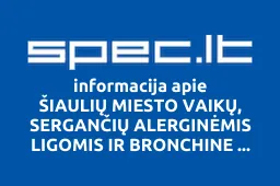 ŠIAULIŲ MIESTO VAIKŲ, SERGANČIŲ ALERGINĖMIS LIGOMIS IR BRONCHINE ASTMA, KLUBAS ZUIKIŲ ALERGIKŲ MOKYKLA iliustracija