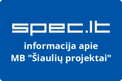 Šiaulių projektai, MB | spec.lt