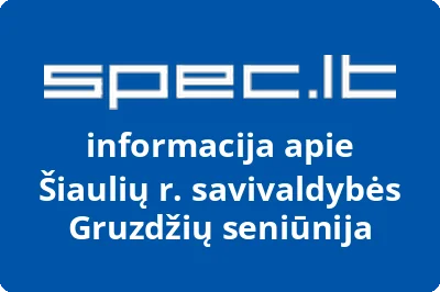 Šiaulių r. savivaldybės Gruzdžių seniūnija