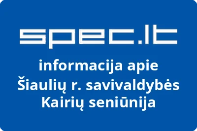 Šiaulių r. savivaldybės Kairių seniūnija