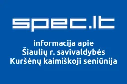 Šiaulių r. savivaldybės Kuršėnų kaimiškoji seniūnija iliustracija