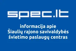 Šiaulių rajono savivaldybės švietimo paslaugų centras | spec.lt