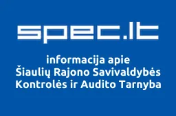 Šiaulių Rajono Savivaldybės Kontrolės ir Audito Tarnyba iliustracija