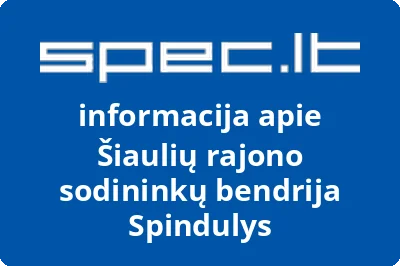 Šiaulių rajono sodininkų bendrija Spindulys