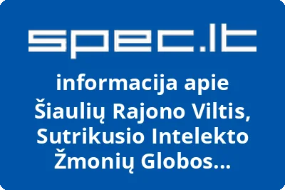 Sutrikusio intelekto žmonių globos bendrija Šiaulių rajono Viltis