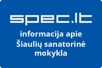 Šiaulių sanatorinė mokykla