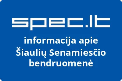 Šiaulių Senamiesčio bendruomenė | spec.lt