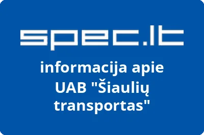 Šiaulių transportas, UAB