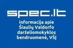 Šiaulių Valdorfo darželiomokyklos bendruomenė, VŠĮ iliustracija