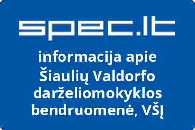Šiaulių Valdorfo darželiomokyklos bendruomenė, VŠĮ