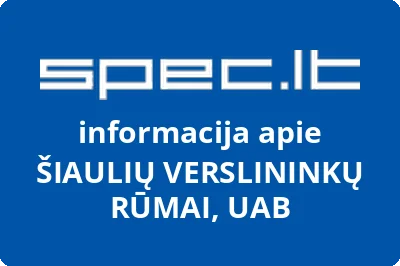 ŠIAULIŲ VERSLININKŲ RŪMAI, UAB
