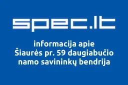 Šiaurės pr. 59 daugiabučio namo savininkų bendrija | spec.lt