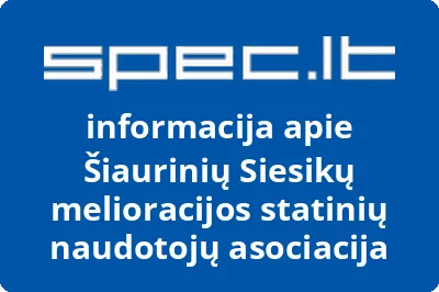 Šiaurinių Siesikų melioracijos statinių naudotojų asociacija
