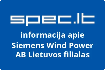 Siemens Gamesa Renewable Energy Aktiebolag Lietuvos filialas
