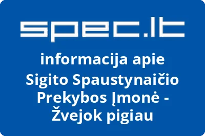 Sigito Spaustynaičio Prekybos Įmonė - Žvejok pigiau | spec.lt