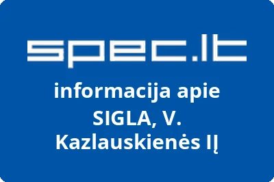 SIGLA, V. Kazlauskienės, IĮ