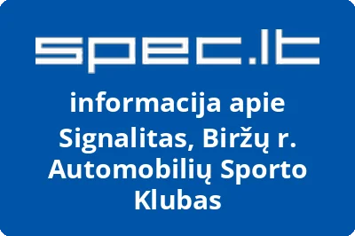 Biržų rajono automobilių sporto klubas Signalitas