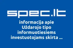Uždarojo tipo informuotiesiems investuotojams skirta investicinė bendrovė Riverside real estate fund, UAB | spec.lt