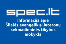 Šilalės evangelikų-liuteronų sekmadieninės tikybos mokykla iliustracija