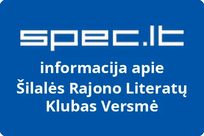 Šilalės Rajono Literatų Klubas Versmė