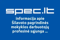 Šilavoto pagrindinės mokyklos darbuotojų profesinė sąjunga Solidarumas | spec.lt