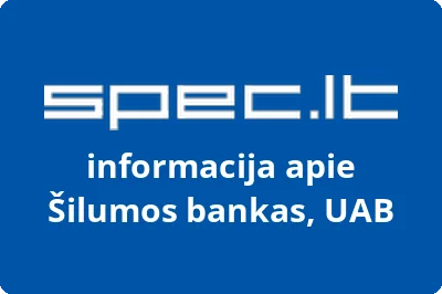 Šilumos bankas, UAB | spec.lt