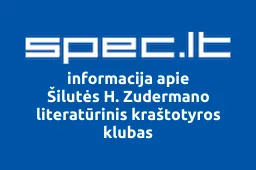 Šilutės H. Zudermano literatūrinis kraštotyros klubas | spec.lt