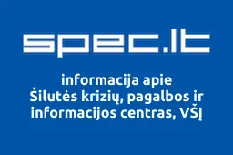 Šilutės krizių, pagalbos ir informacijos centras, VŠĮ | spec.lt