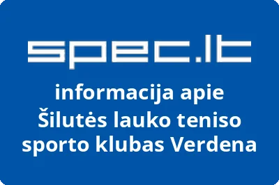 Šilutės lauko teniso sporto klubas Verdena