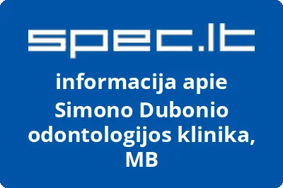 Simono Dubonio odontologijos klinika, MB | spec.lt