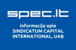 SINDICATUM CAPITAL INTERNATIONAL, UAB | spec.lt