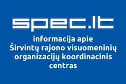 Širvintų rajono visuomeninių organizacijų koordinacinis centras | spec.lt
