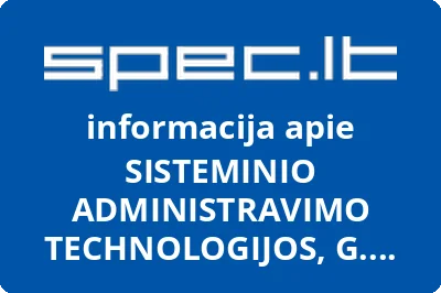 SISTEMINIO ADMINISTRAVIMO TECHNOLOGIJOS, G. Švedo, IĮ