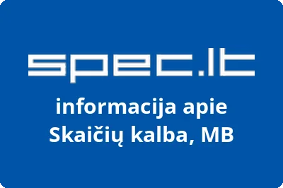 Skaičių kalba, MB | spec.lt