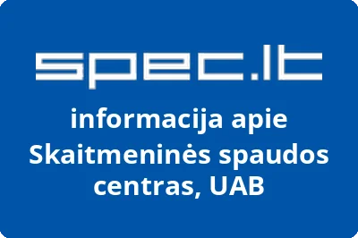 Skaitmeninės spaudos centras, UAB | spec.lt