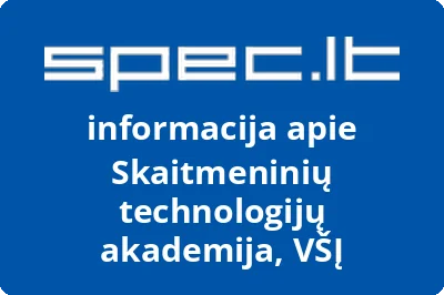 Skaitmeninių technologijų akademija, VŠĮ | spec.lt