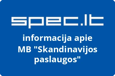 Skandinavijos paslaugos, MB | spec.lt
