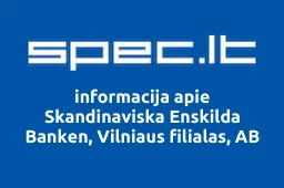 Skandinaviska Enskilda Banken, Vilniaus filialas, AB | spec.lt