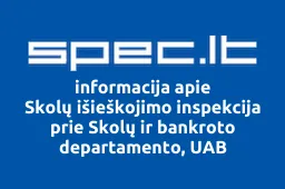 Skolų išieškojimo inspekcija prie Skolų ir bankroto departamento, UAB | spec.lt
