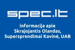 Skrajojantis Olandas, Supersprendimai Kavinė, UAB | spec.lt