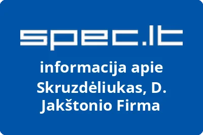 D. Jakštonio firma SKRUZDĖLIUKAS
