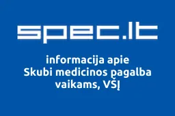 Skubi medicinos pagalba vaikams, VŠĮ iliustracija