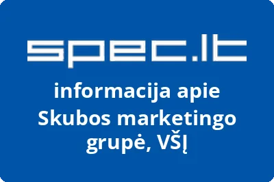 Skubos marketingo grupė, VŠĮ