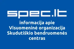 Visuomeninė organizacija Skudutiškio bendruomenės centras iliustracija