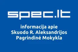 Skuodo R. Aleksandrijos Pagrindinė Mokykla iliustracija
