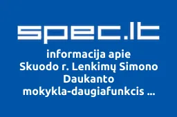 Skuodo r. Lenkimų Simono Daukanto mokykla-daugiafunkcis centras iliustracija